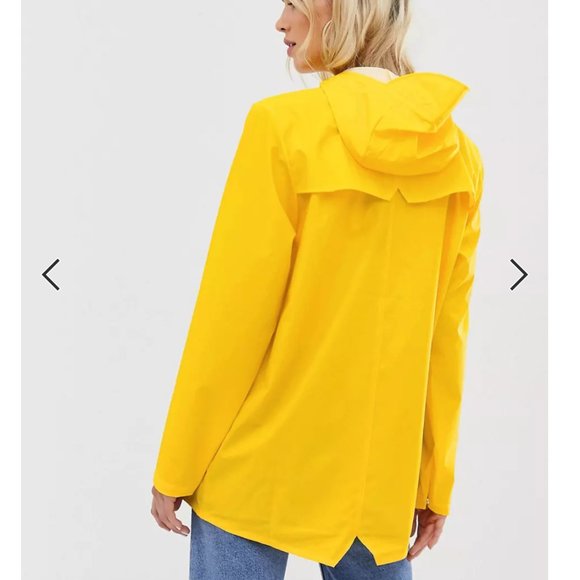 RAINS Rain Jacket Unisex Yellow Size XXS/XS - Picture 11 of 12